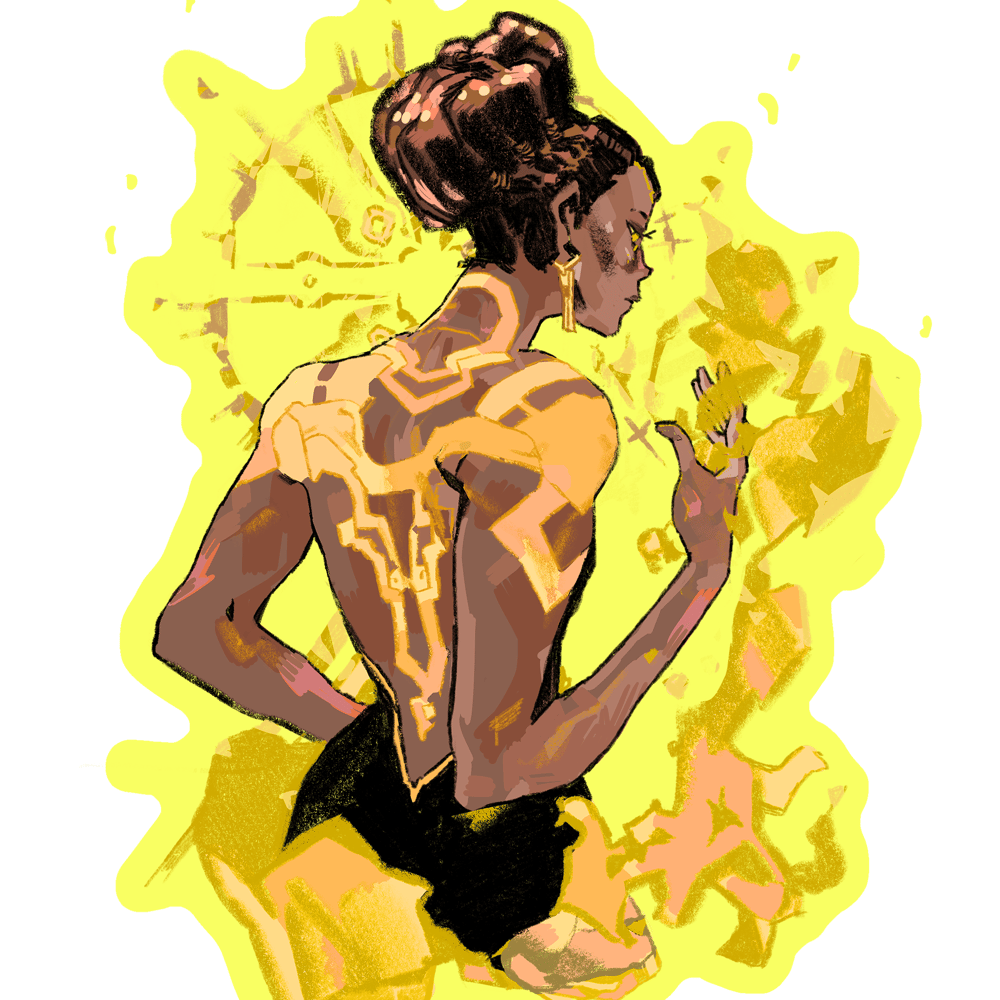 Image of arcane | mel: 3x3" vinyl sticker