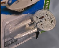 Image 4 of 2013 Hot Wheels White U.S.S. Enterprise NCC-1701 “Battle Damage” – Diecast Car NIP”