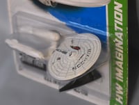 Image 5 of 2013 Hot Wheels White U.S.S. Enterprise NCC-1701 “Battle Damage” – Diecast Car NIP”