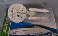 Image 13 of 2013 Hot Wheels White U.S.S. Enterprise NCC-1701 “Battle Damage” – Diecast Car NIP”