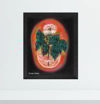 Image 2 of 'Falling Asleep Inside of A Rose' - Acrylic on Canvas Panel, 8x10 Framed