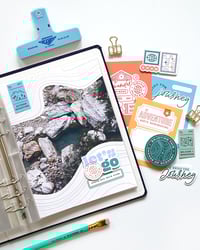 Image 2 of Wanderlust 6x8 Layered Photo Templates (Digital)