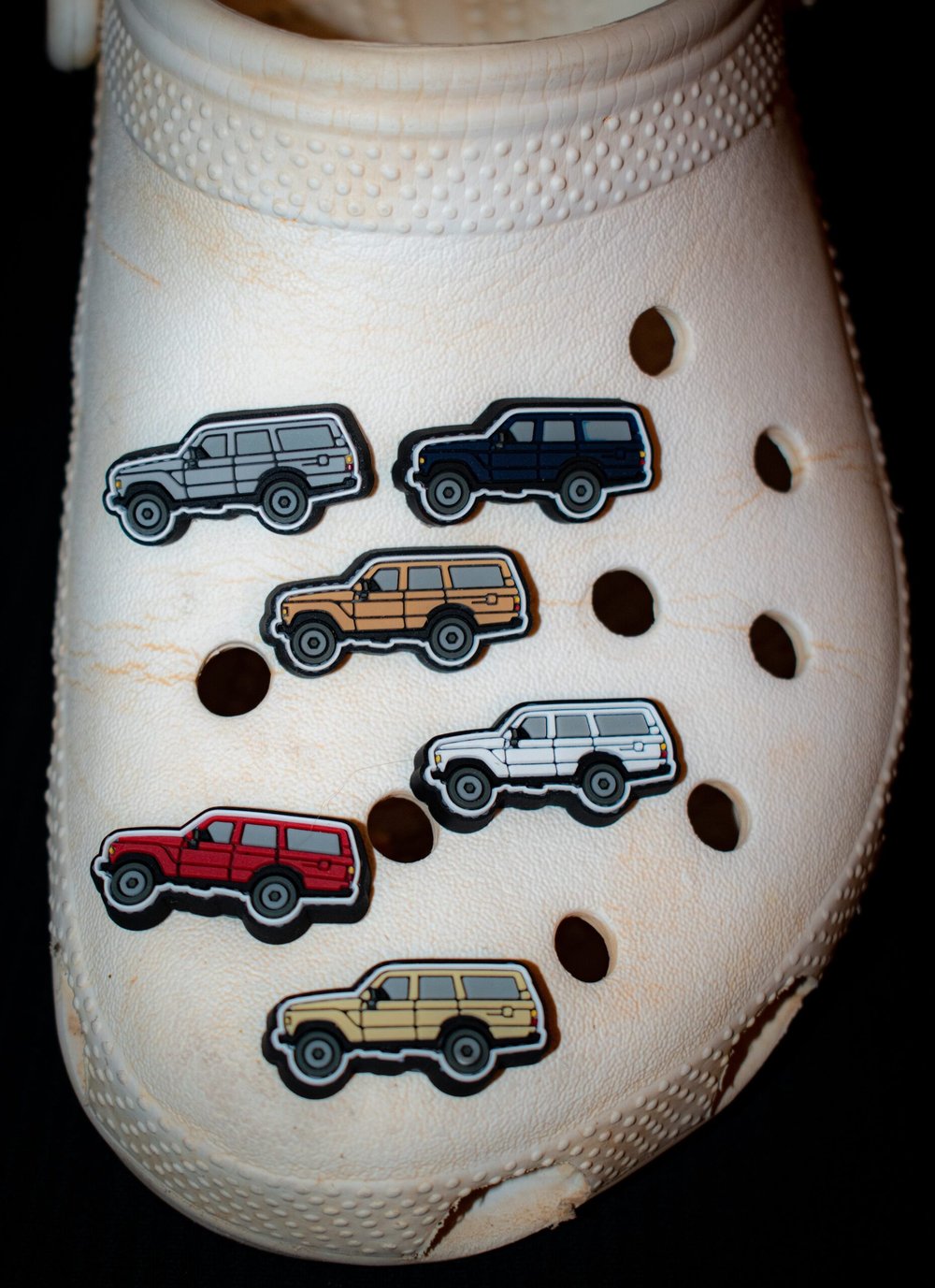 Image of 60 Series Landcruiser Jibbit for Crocs by AdventuRing Keychains