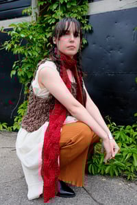 Image 3 of Knitting Pattern - Arnprior ribbed reversible Cable Scarf