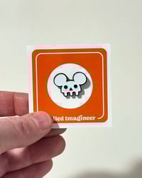Mouse Skull Glow in the Dark Enamel Pin - Vault