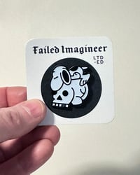 Snoopy Skull Glow in the Dark Enamel Pin V1 - Vault