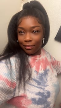 Image 4 of 100% Raw Kinky Straight Lace Front Wig – Natural Black,
