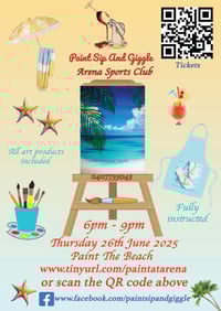 Image 2 of Paint the Beach Thursday 26th June 6pm Arena Sports Club Yagoona