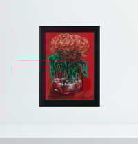 Image 2 of 'Posh' - Acrylic on Canvas Panel, 5x7 Framed