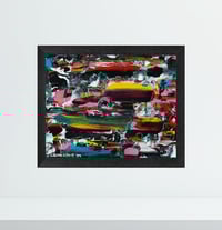 Image 2 of 'Lost In Translation' - Abstract Palette Knife Acrylic on Canvas Panel, 8x10 Framed