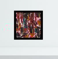 Image 2 of 'Butterfly Soil Glitter' - Abstract Palette Knife Acrylic on Canvas Panel, 8x8 Framed