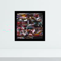 Image 2 of 'Intimacy' - Abstract Palette Knife Acrylic on Canvas Panel, 8x8 Framed