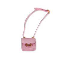 Labubu Fashion Dress - Labubu Pink Hermes Style Bag