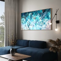 Image 6 of 'Shimmers of the deep' - 185x95cm, FRAMED