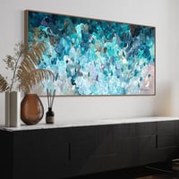Image 7 of 'Shimmers of the deep' - 185x95cm, FRAMED
