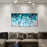 Image 8 of 'Shimmers of the deep' - 185x95cm, FRAMED
