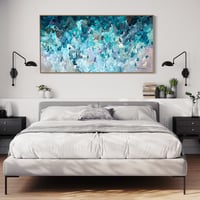 Image 9 of 'Shimmers of the deep' - 185x95cm, FRAMED
