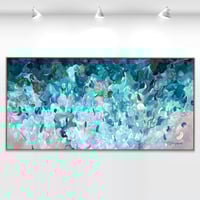 Image 1 of 'Shimmers of the deep' - 185x95cm, FRAMED