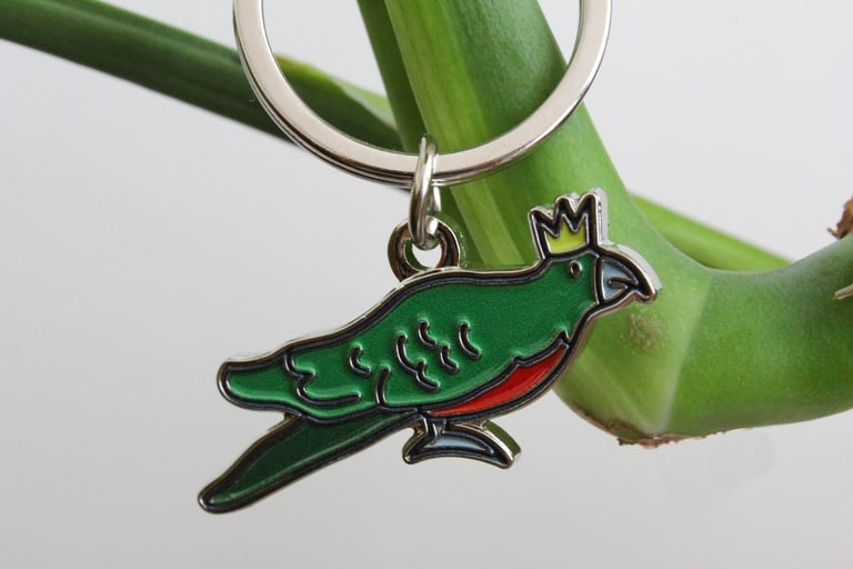 QUEEN PARROT KEYRING