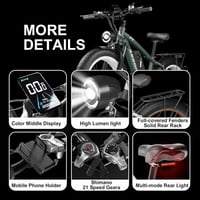 Image 5 of Boombike ZEEGR F1 1000W Electric Bike 31 MPH 60Miles