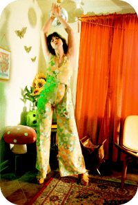 Image 2 of Boogie Wonderland Jumpsuit In Get Back Green