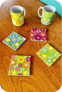 Image 1 of Still Sunny  Ceramic Tile coasters