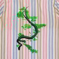 Image 3 of Snake shirt striped blue pink yellow (unique)