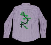Image 1 of Snake shirt purple stripes (unique)