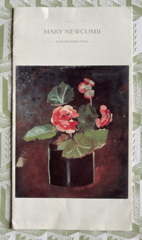 Image 1 of Mary Newcomb exhibition leaflet ' A Retrospective'