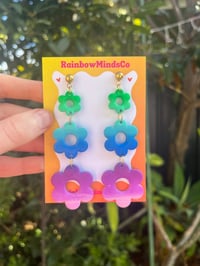 Aurora retro bloom earrings 
