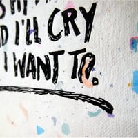 Image 3 of It's my party - Linolschnitt