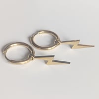 Image 3 of Gold Bolt Earrings