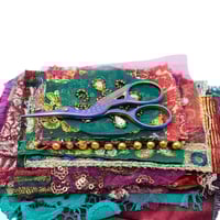 Image 5 of Sari Fabric Elements 'Norah' - Flower Show Collection
