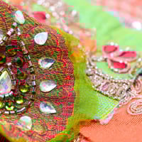 Image 4 of Sari Fabric Elements 'Laura' - Flower Show Collection