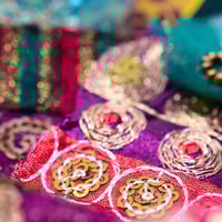 Image 4 of Sari Fabric Elements 'Norah' - Flower Show Collection