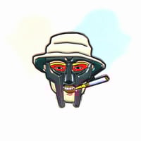 Image 1 of Crossover Hunter S. Thompson & MF DOOM Enamel Pin