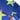 Blue and Green Star Fleece Jumper L