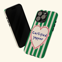Image 2 of Certified Yapper Green Phone Case