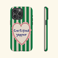 Image 1 of Certified Yapper Green Phone Case