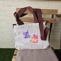 Image 4 of Original Kawaii Animal Fruit Tea Tote Bag