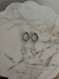 Image 2 of Goth Spiky Hearts (Silver)
