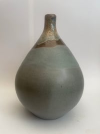 Image 1 of Tall blue stem vase 