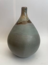 Image 2 of Tall blue stem vase 