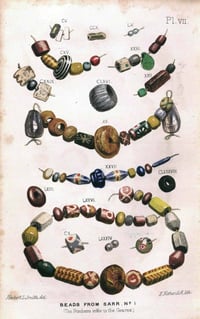Image 3 of Anglo-Saxon Glass and Amber Beads ; East Anglia, Fifth to Sixth Century.