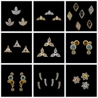Gold Gemmed Ends 2-PRE ORDER