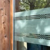 Sichtschutzfolie für Fenster und Glastüren mit Muster