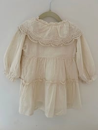 Image 1 of Vintage Lace Baby Dress Off-white