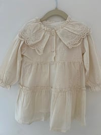 Image 2 of Vintage Lace Baby Dress Off-white