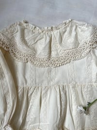 Image 4 of Vintage Lace Baby Dress Off-white