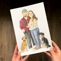 Image 2 of Portrait de famille - avec dessin original A4